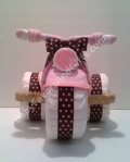 Tricycle Diaper Cake Pink for girl