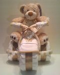 Precious Tricycle Diaper Cake bear