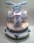 Tricycle diaper cake